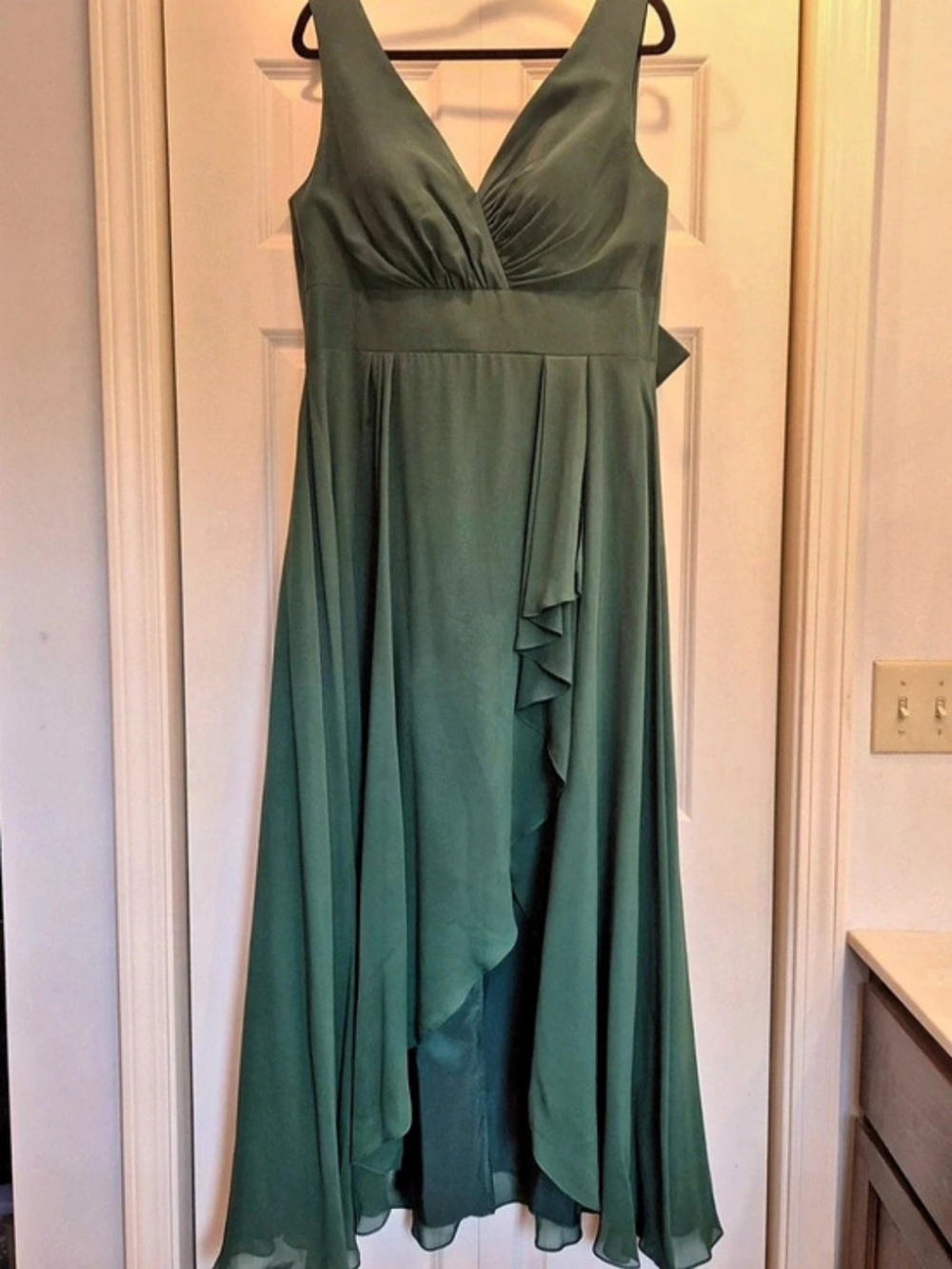 Emerald Green Bridesmaid Dress Azazie Size 14 Like New